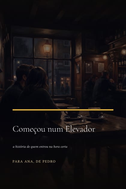 Capa do livro Começou num Elevador